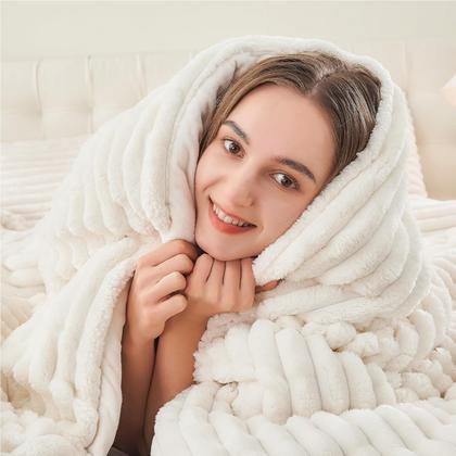 Imagem de Conjunto de edredom BEDELITE Fleece California King com 2 fronhas