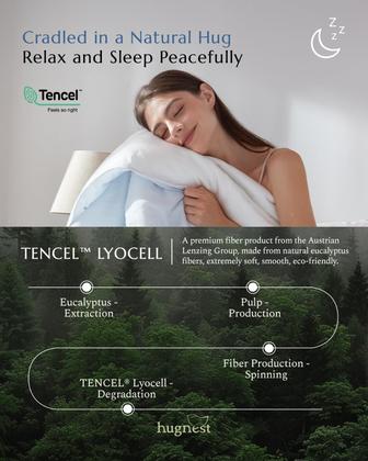 Imagem de Conjunto de edredom HugNest King 229x264 cm, respirável, leve