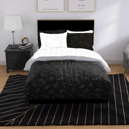 Imagem de Conjunto de edredom Jay Franco Hello Kitty Stars Queen 7 peças