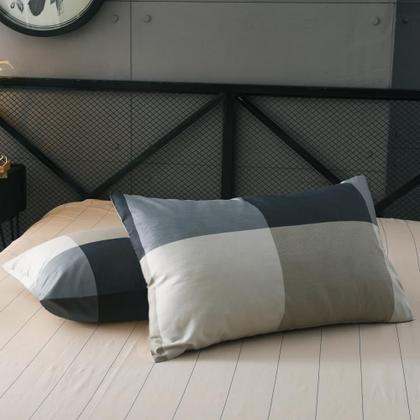 Imagem de Conjunto de edredom mixinni Modern Style Checkered Pattern Queen