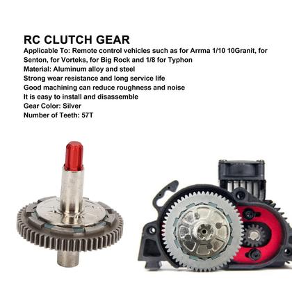 Imagem de Conjunto de embreagem RC Clutch Spur Gear Slipper 57T para 1/10 Arrma