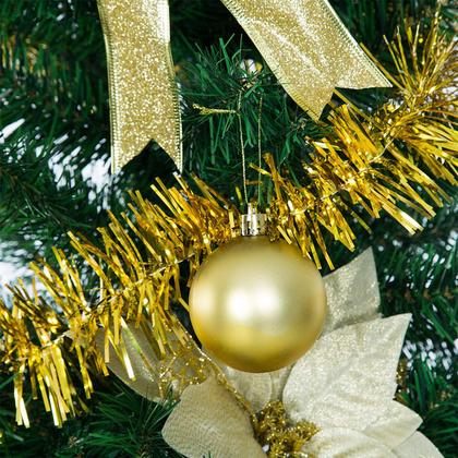 Imagem de Conjunto de enfeites de árvore de Natal Sunnyglade 94 unidades douradas