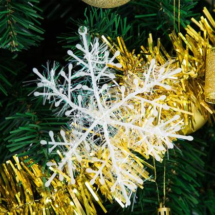 Imagem de Conjunto de enfeites de árvore de Natal Sunnyglade 94 unidades douradas