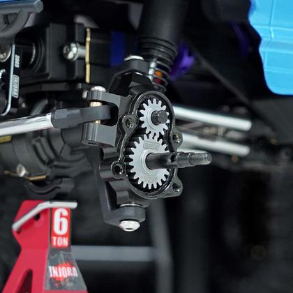 Imagem de Conjunto de Engrenagens Porta-Eixos INJORA em Aço Inoxidável para Caminhão RC 1/18