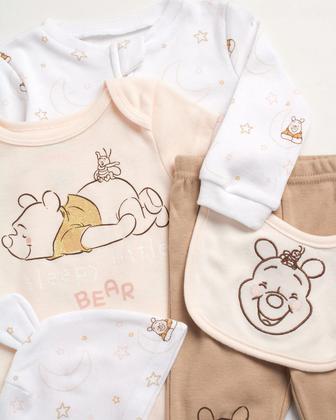 Imagem de Conjunto de enxoval para presente Disney Mickey Minnie Mouse 0-6M 7 peças