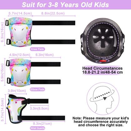 Imagem de Conjunto de equipamentos de proteção Unicorn Catcher Kids Helmet 3-8 anos