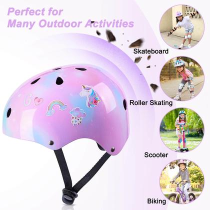 Imagem de Conjunto de equipamentos de proteção Unicorn Catcher Kids Helmet 3-8 anos