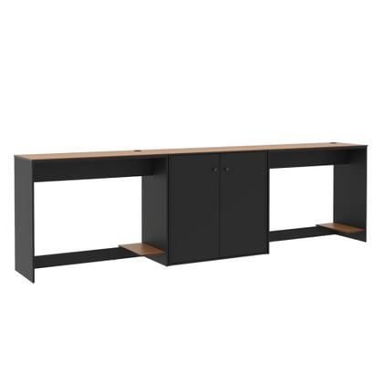 Imagem de Conjunto de Escritório 3 Peças Smart Office 2 Mesas e 1 Aparador Buffet