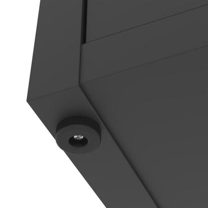 Imagem de Conjunto De Escritório 3 Peças Tech Office Mesa Armário E Ap - Preto E Cedro Preto E Cedro