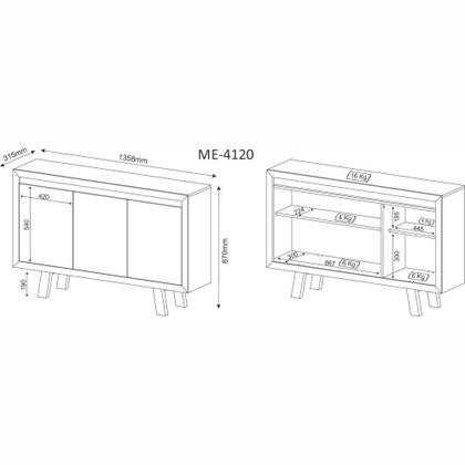 Imagem de Conjunto de Escritório com Escrivaninha 04 pç CJ18-045 Tecnomóbili