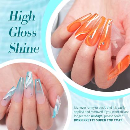 Imagem de Conjunto de esmaltes Born Pretty Jelly Gel Spring Summer 7 ml 6 unidades