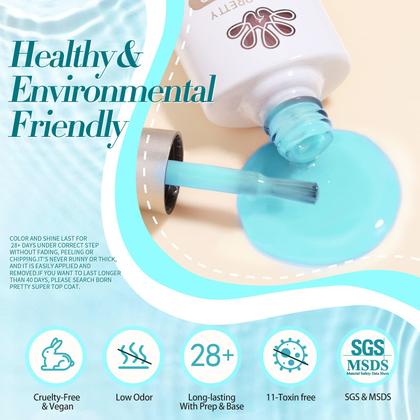 Imagem de Conjunto de esmaltes Born Pretty Jelly Gel Spring Summer 7 ml 6 unidades