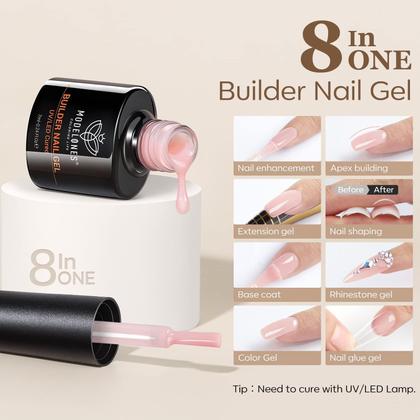 Imagem de Conjunto de esmaltes Builder Gel, modelo, 6 cores, 7 ml