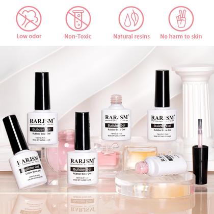 Imagem de Conjunto de esmaltes de gel RARJSM Nude Rubber Base 6 cores 7,5 ml