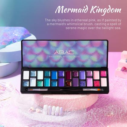 Imagem de Conjunto de Esmaltes em Gel ABAC Solid - 24 Cores com Pincel Profissional
