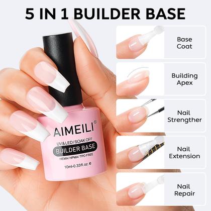 Imagem de Conjunto de esmaltes em gel AIMEILI Builder Base Sheer Color 60mL