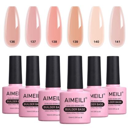 Imagem de Conjunto de esmaltes em gel AIMEILI Builder Base Sheer Color 60mL