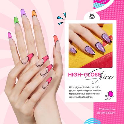 Imagem de Conjunto de Esmaltes em Gel Beetles - 24 Unidades com Base e Top Coat