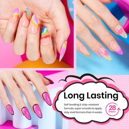 Imagem de Conjunto de Esmaltes em Gel Beetles - 24 Unidades com Base e Top Coat