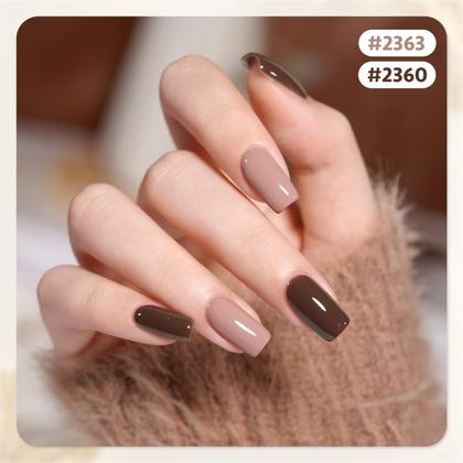 Imagem de Conjunto de Esmaltes em Gel GAOY - 6 Cores (6,5 mL cada) - Vermelho, Marrom, Nude e Branco