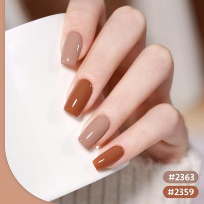 Imagem de Conjunto de Esmaltes em Gel GAOY - 6 Cores (6,5 mL cada) - Vermelho, Marrom, Nude e Branco