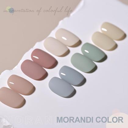 Imagem de Conjunto de Esmaltes em Gel GAOY - Cores Neutras Morandi (6 x 6,5ml)