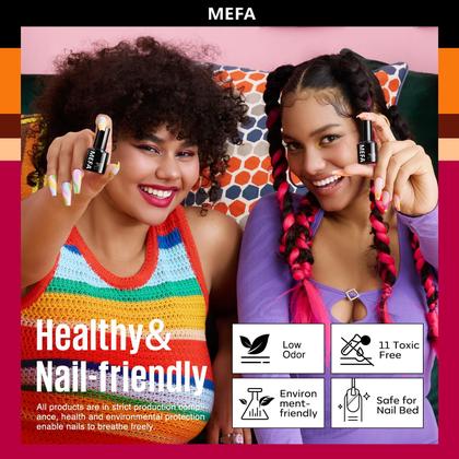 Imagem de Conjunto de Esmaltes em Gel MEFA - 32 Cores (Vermelho, Vinho, Champanhe)