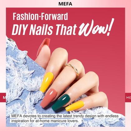 Imagem de Conjunto de Esmaltes em Gel MEFA - 46 Unidades com 42 Cores, Base e Top Coat