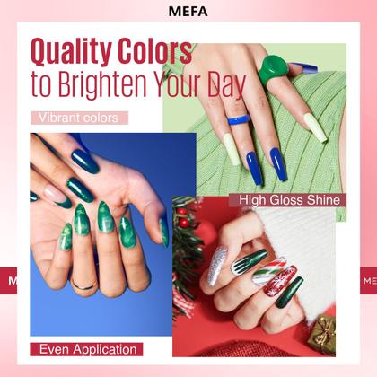 Imagem de Conjunto de Esmaltes em Gel MEFA - 46 Unidades com 42 Cores, Base e Top Coat