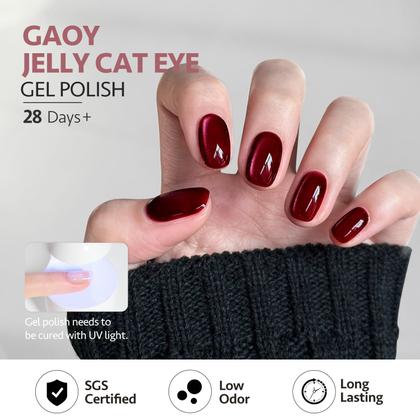 Imagem de Conjunto de Esmaltes GAOY Dream World Glitter Red Cat Eye