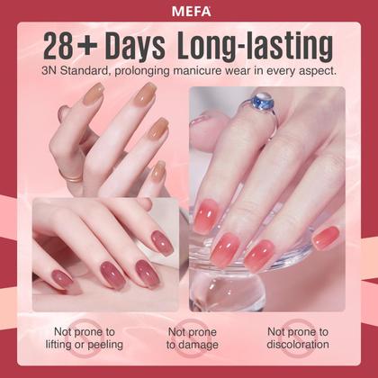 Imagem de Conjunto de Esmaltes MEFA Jelly Gel - 12 Cores Vibrantes