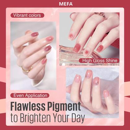 Imagem de Conjunto de Esmaltes MEFA Jelly Gel - 12 Cores Vibrantes