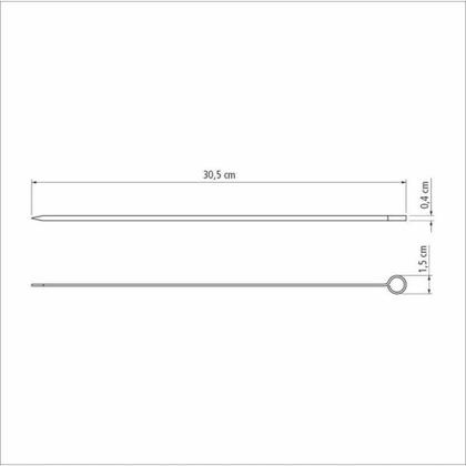 Imagem de Conjunto De Espetinhos Tramontina 30cm 6 Peças Em Aço Inox