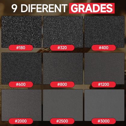 Imagem de Conjunto de esponjas de lixar Shineboc 320 Grit 20 unidades 8 x 10 cm