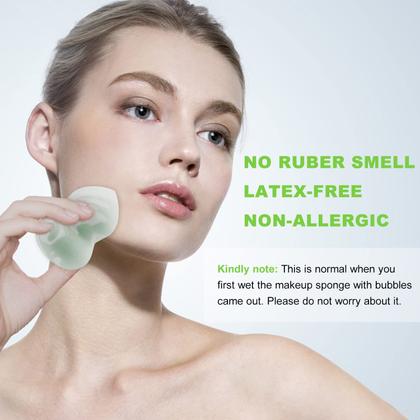 Imagem de Conjunto de esponjas de maquiagem Coieaa Foundation Blending, 4 unidades com estojo