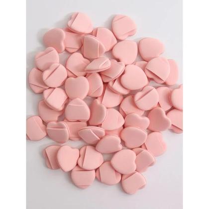 Imagem de Conjunto De Esponjas De Maquiagem Mini Rosa Para Dedos, Pacote Com 50 Unidades, Aplicador De Base E