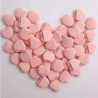 Imagem de Conjunto De Esponjas De Maquiagem Mini Rosa Para Dedos, Pacote Com 50 Unidades, Aplicador De Base E