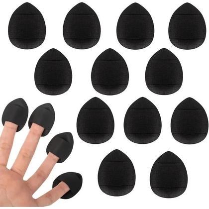 Imagem de Conjunto De Esponjas De Maquiagem Mini Rosa Para Dedos, Pacote Com 50 Unidades, Aplicador De Base E