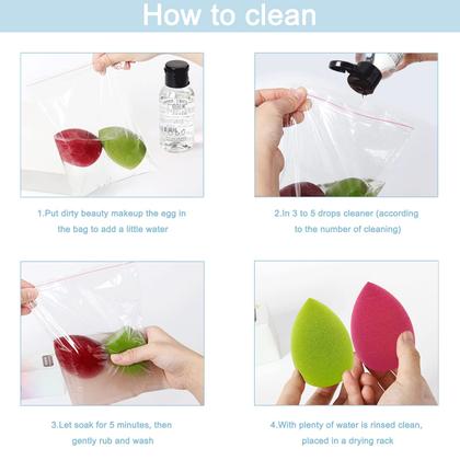 Imagem de Conjunto de esponjas de maquiagem Scartink 12 peças multicoloridas sem látex