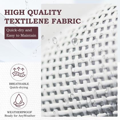 Imagem de Conjunto de espreguiçadeira EROMMY ajustável à prova d'água ao ar livre, 2 peças