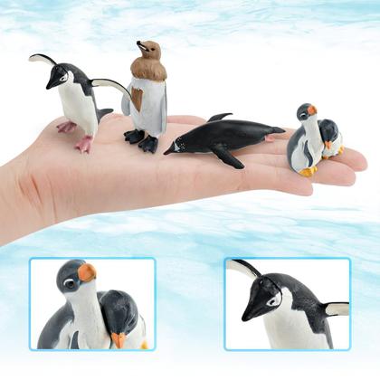 Imagem de Conjunto de estatuetas BRETOYIN Arctic Penguin com iglu, 21 unidades