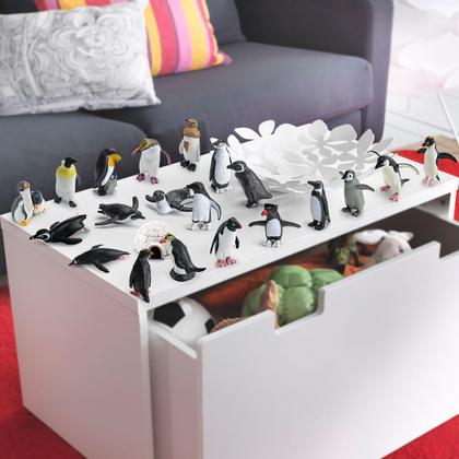Imagem de Conjunto de estatuetas BRETOYIN Arctic Penguin com iglu, 21 unidades