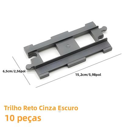 Imagem de Conjunto De Expansão De Trilhos De Trenzinho Grande Compatível Com DUPLO 10874 10872 10882 Blocos