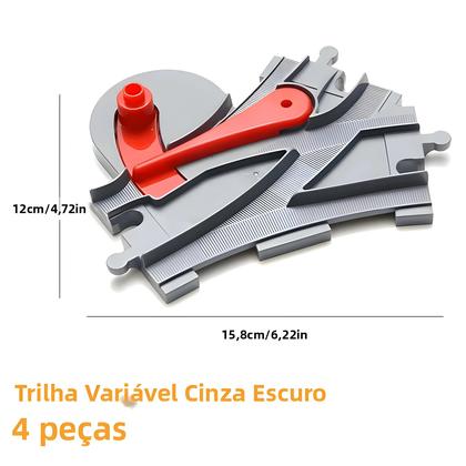 Imagem de Conjunto De Expansão De Trilhos De Trenzinho Grande Compatível Com DUPLO 10874 10872 10882 Blocos
