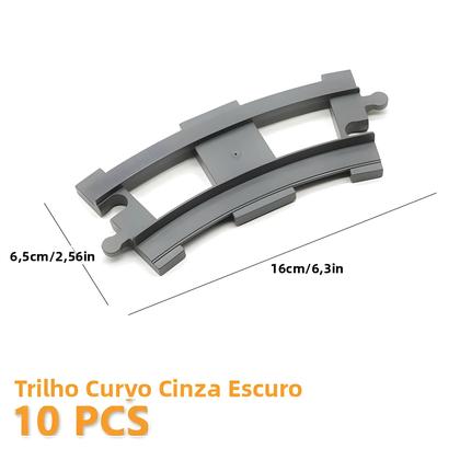 Imagem de Conjunto De Expansão De Trilhos De Trenzinho Grande Compatível Com DUPLO 10874 10872 10882 Blocos