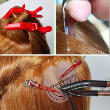 Imagem de Conjunto de extensões de cabelo com queratina Fusion Bonding Machine Ushtiger