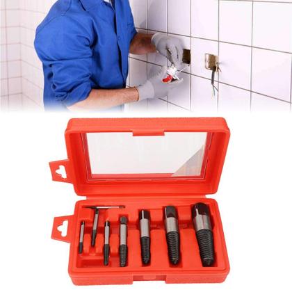 Imagem de Conjunto de extrator de parafusos Antilog, 8 unidades, removedor de parafusos quebrados