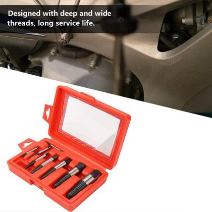 Imagem de Conjunto de extrator de parafusos Antilog, 8 unidades, removedor de parafusos quebrados
