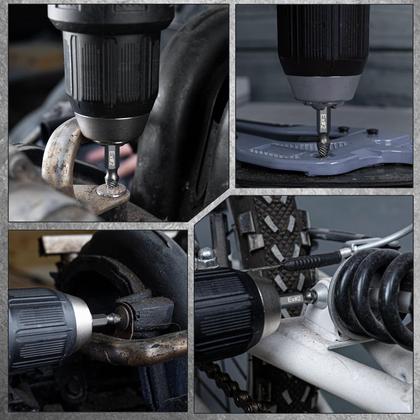 Imagem de Conjunto de extrator de parafusos danificado Topec 16PCS com estojo de armazenamento