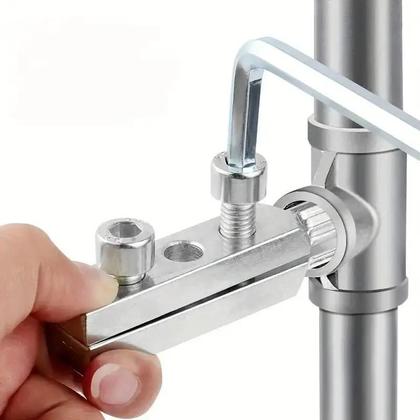 Imagem de Conjunto De Extratores De Parafuso Com Válvula De Ângulo Universal Para Remoção De Parafuso Quebrado